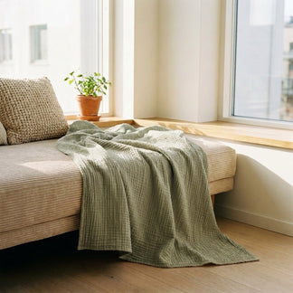 HOVMADE — Le plaid en mousseline de coton