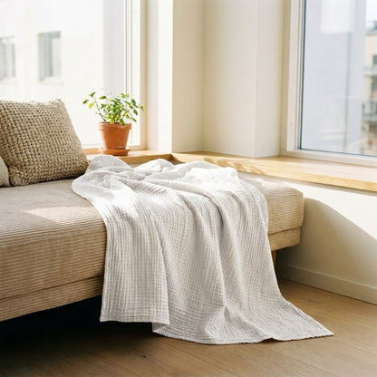 HOVMADE — Le plaid en mousseline de coton