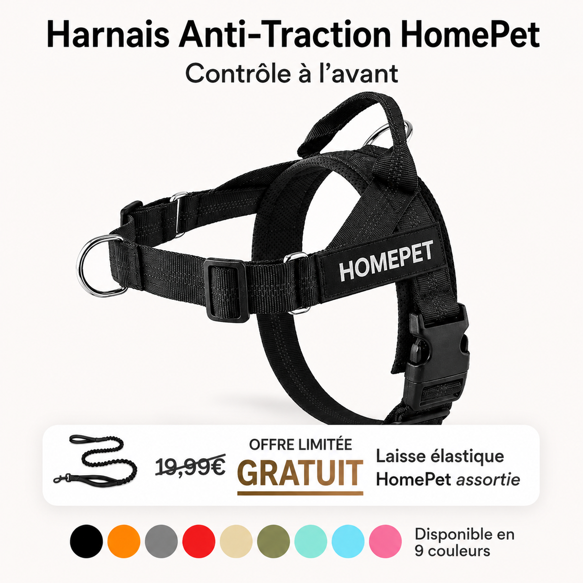 Harnais anti traction HomePet
