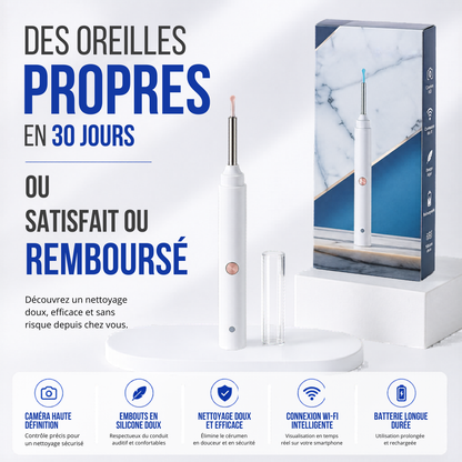 Cure-oreille avec caméra