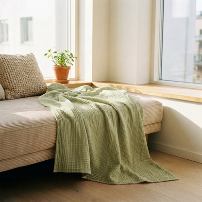 HOVMADE — Le plaid en mousseline de coton