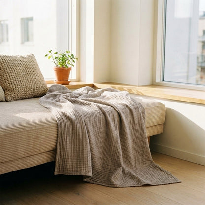 HOVMADE — Le plaid en mousseline de coton