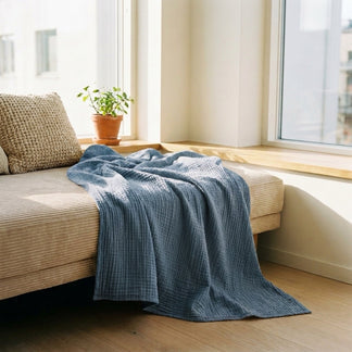 HOVMADE — Le plaid en mousseline de coton