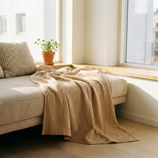 HOVMADE — Le plaid en mousseline de coton
