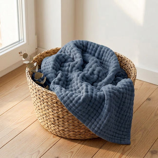 HOVMADE — Le plaid en mousseline de coton