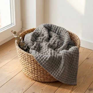 HOVMADE — Le plaid en mousseline de coton