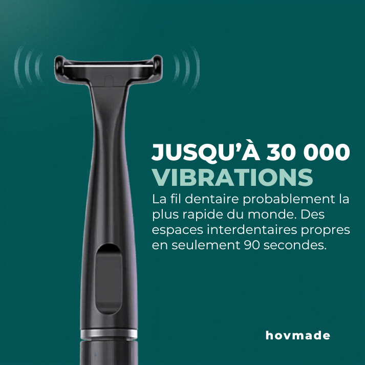 Offre avantage de fil dentaire électrique incluant 35 embouts