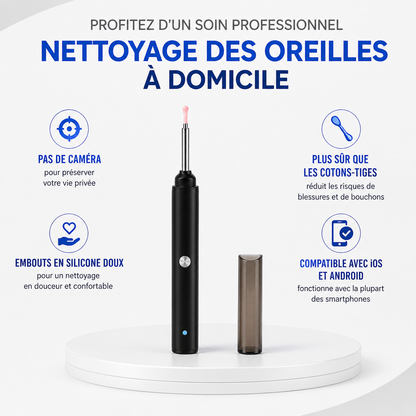 Cure-oreille avec caméra