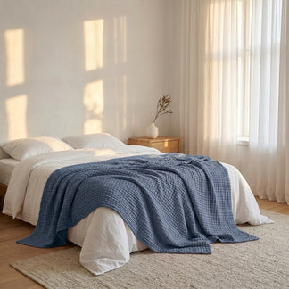 HOVMADE — Le plaid en mousseline de coton