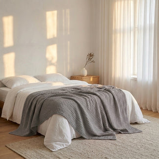 HOVMADE — Le plaid en mousseline de coton