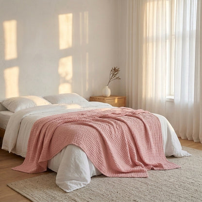 HOVMADE — Le plaid en mousseline de coton
